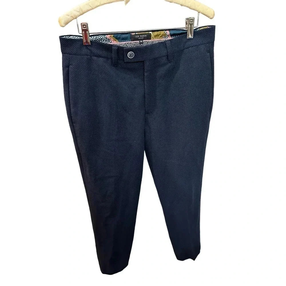 Ted Baker London Men's Navy Blue Dress Pant Size 30R